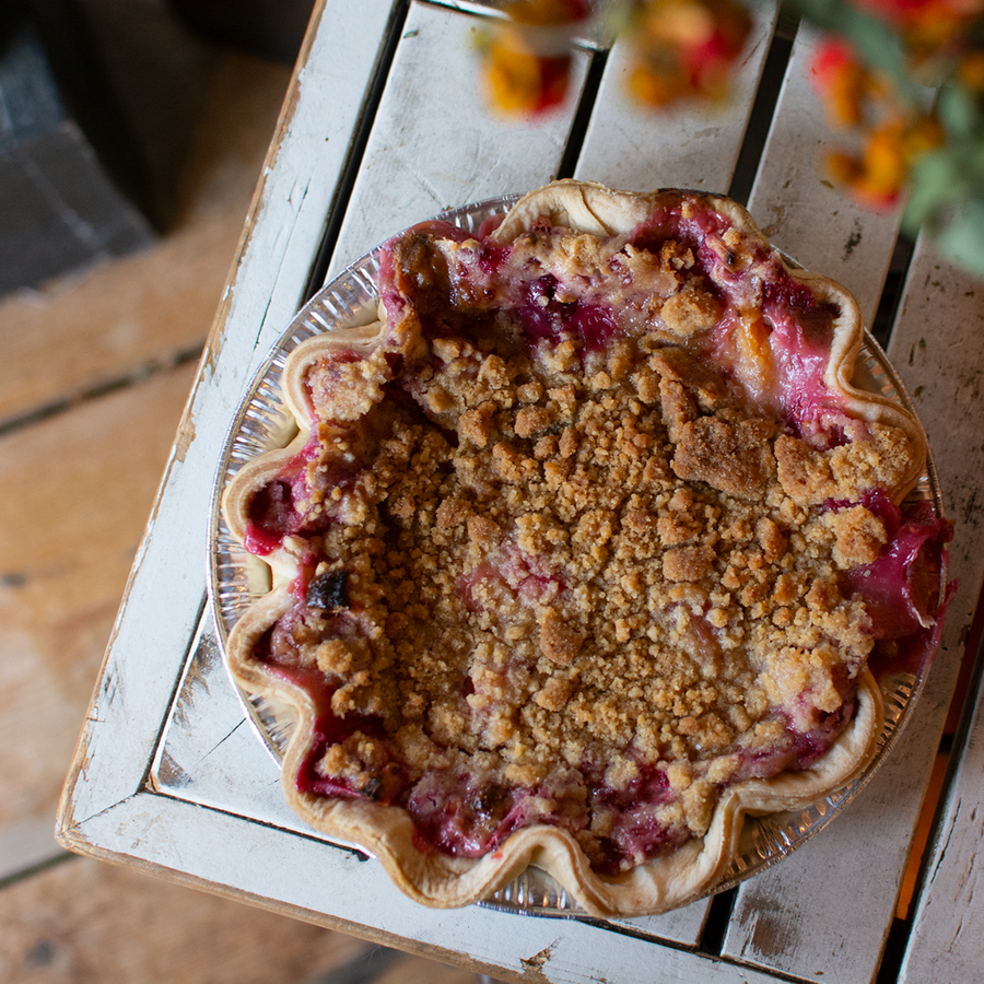 Feature Sour Cream Crumble Pie