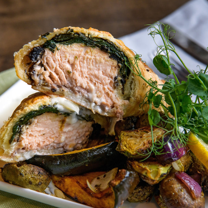 Salmon Wellington Meal For Two