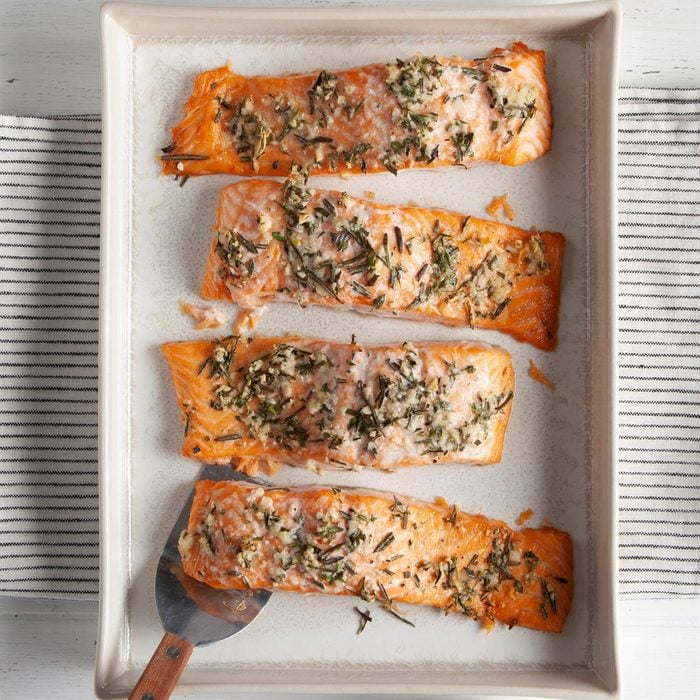 Roasted Salmon With Holiday Herbs